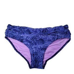 Athleta purple and blue high waist bikini bottom size XS